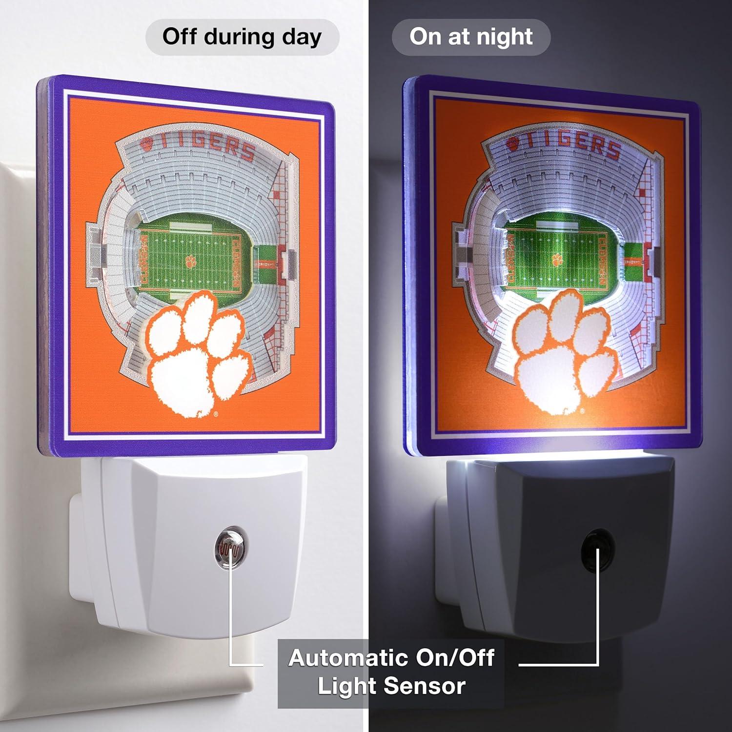 image:imageYouTheFan NCAA Michigan State Spartans StadiumView Nite LightClemson Tigers