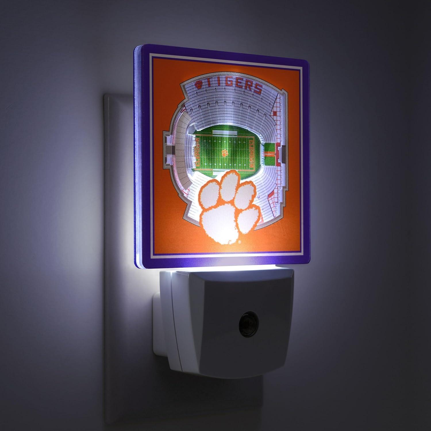 image:imageYouTheFan NCAA Michigan State Spartans StadiumView Nite LightClemson Tigers