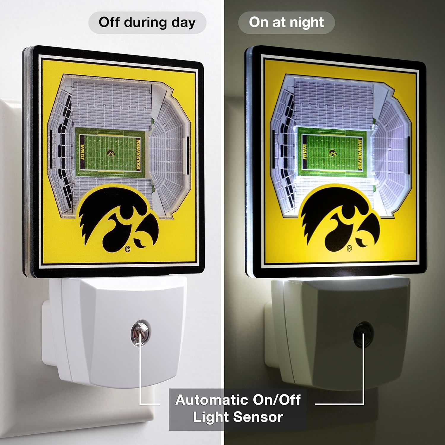 image:imageYouTheFan NCAA Michigan State Spartans StadiumView Nite LightIowa Hawkeyes