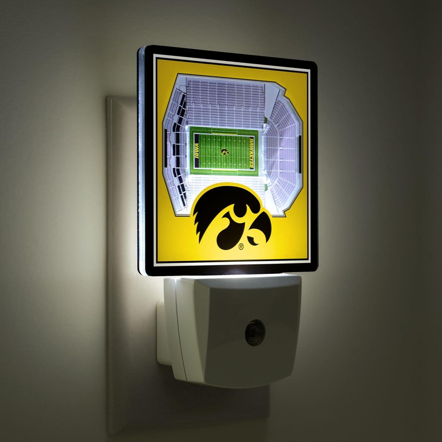 image:imageYouTheFan NCAA Michigan State Spartans StadiumView Nite LightIowa Hawkeyes