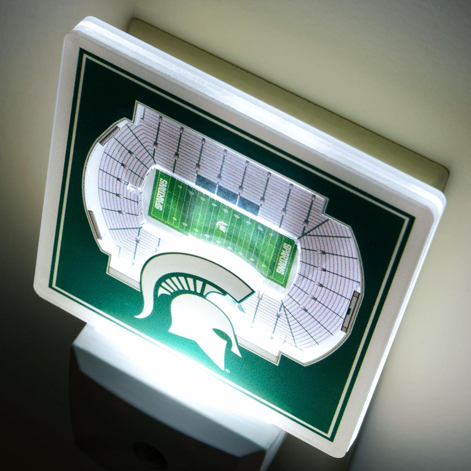 image:imageYouTheFan NCAA Michigan State Spartans StadiumView Nite LightMichigan State Spartans