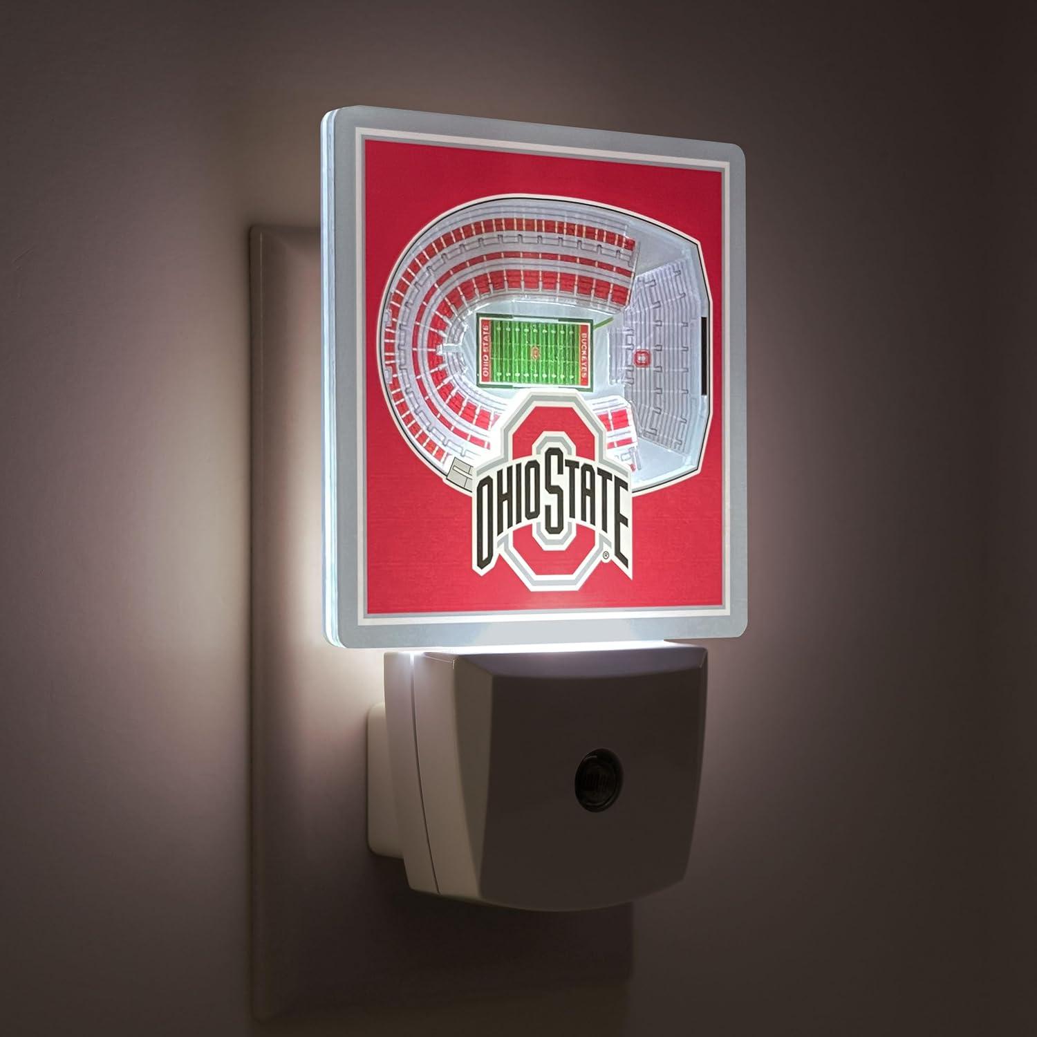 image:imageYouTheFan NCAA Michigan State Spartans StadiumView Nite LightOhio State Buckeyes