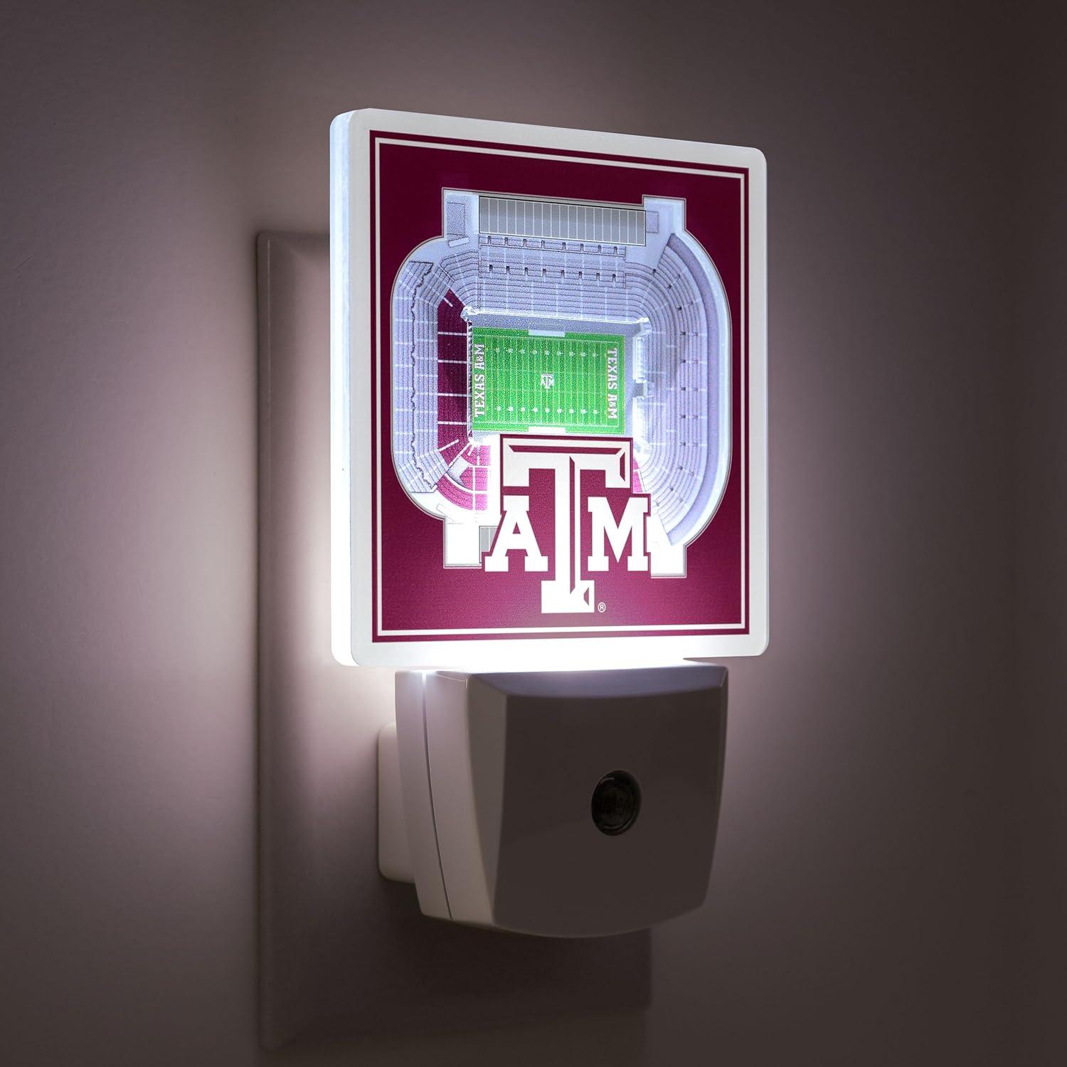 image:imageYouTheFan NCAA Michigan State Spartans StadiumView Nite LightTexas AM Aggies