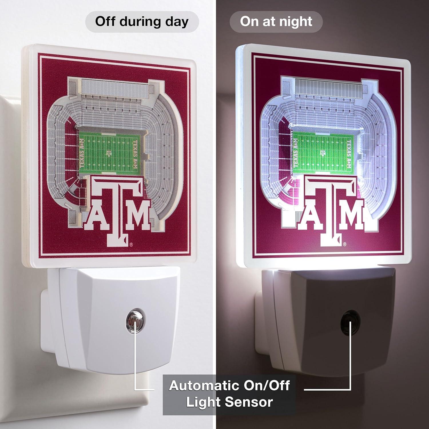 image:imageYouTheFan NCAA Michigan State Spartans StadiumView Nite LightTexas AM Aggies