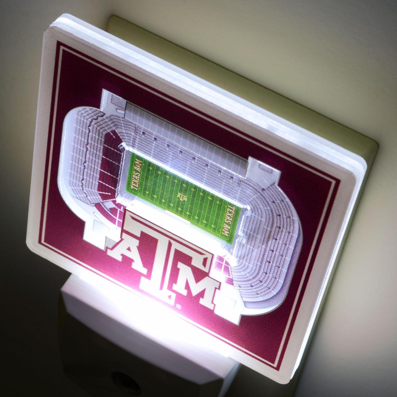 image:imageYouTheFan NCAA Michigan State Spartans StadiumView Nite LightTexas AM Aggies