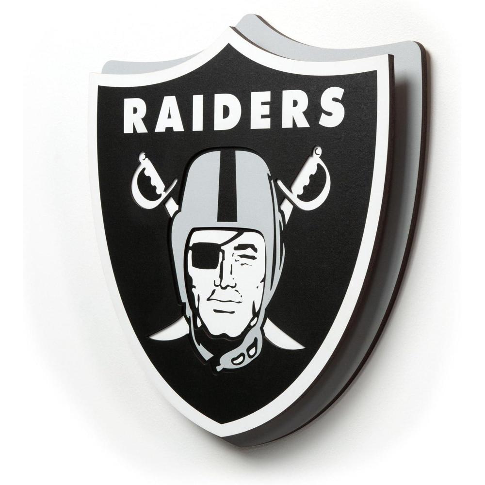image:imageYouTheFan NFL 3D DieCut Wall Art precisioncrafted and lasercut in the exact shape of your teams logo multiple layers create striking depth readytohang and officially licensedLas Vegas Raiders