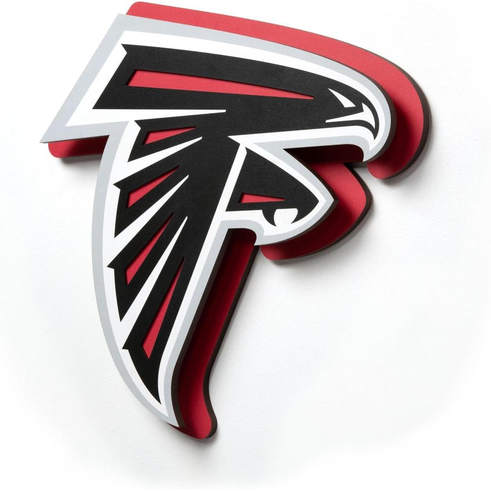image:imageYouTheFan NFL 3D DieCut Wall Art precisioncrafted and lasercut in the exact shape of your teams logo multiple layers create striking depth readytohang and officially licensedAtlanta Falcons