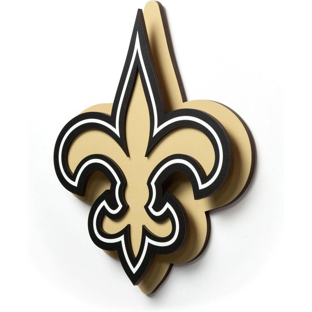 image:imageYouTheFan NFL 3D DieCut Wall Art precisioncrafted and lasercut in the exact shape of your teams logo multiple layers create striking depth readytohang and officially licensedNew Orleans Saints