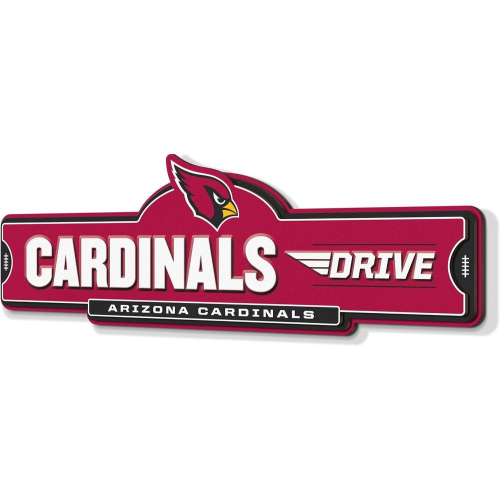 image:imageYouTheFan NFL 3D Street Sign precisioncrafted readytohang wall art officially licensed and stylish addition for the ultimate team fanArizona Cardinals