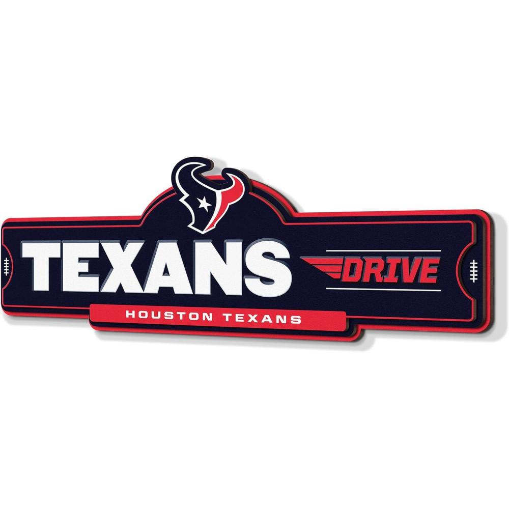 image:imageYouTheFan NFL 3D Street Sign precisioncrafted readytohang wall art officially licensed and stylish addition for the ultimate team fanHouston Texans