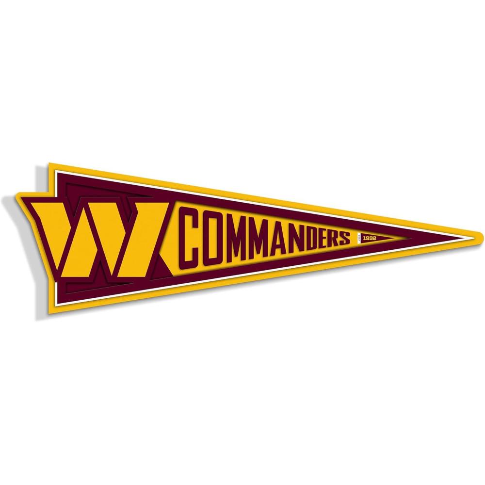 image:imageYouTheFan NFL 3D Wall Pennant precisioncrafted unique shape made of multiple layers readytohang officially licensed and stylish addition for ultimate team fanWashington Commanders