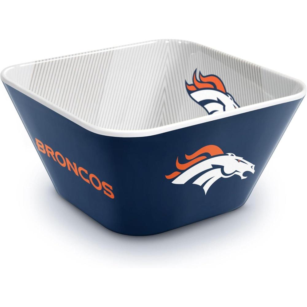 image:imageYouTheFan Officiallylicensed NFL Small Snack Bowl  100 Melamine dishwasher safe BPA free  Fan gift for snacks appetizers and other small bitesDenver Broncos