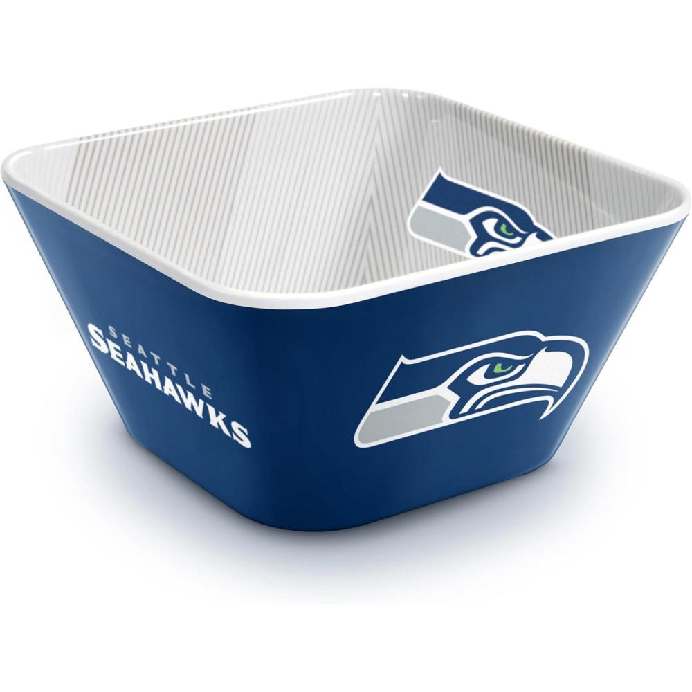image:imageYouTheFan Officiallylicensed NFL Small Snack Bowl  100 Melamine dishwasher safe BPA free  Fan gift for snacks appetizers and other small bitesSeattle Seahawks