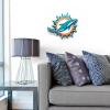 YouTheFan NFL 3D Die-Cut Wall Art, precision-crafted and laser-cut in the exact shape of your team’s logo, multiple layers create striking depth, ready-to-hang and officially licensed(Miami Dolphins)