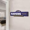 YouTheFan NFL 3D Street Sign, precision-crafted, ready-to-hang wall art, officially licensed and stylish addition for the ultimate team fan(Baltimore Ravens)