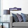 YouTheFan NFL 3D Street Sign, precision-crafted, ready-to-hang wall art, officially licensed and stylish addition for the ultimate team fan(Baltimore Ravens)