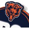 YouTheFan NFL 3D Street Sign, precision-crafted, ready-to-hang wall art, officially licensed and stylish addition for the ultimate team fan(Chicago Bears)