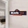 YouTheFan NFL 3D Street Sign, precision-crafted, ready-to-hang wall art, officially licensed and stylish addition for the ultimate team fan(Chicago Bears)