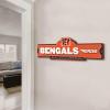 YouTheFan NFL 3D Street Sign, precision-crafted, ready-to-hang wall art, officially licensed and stylish addition for the ultimate team fan(Cincinnati Bengals)
