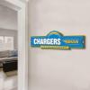 YouTheFan NFL 3D Street Sign, precision-crafted, ready-to-hang wall art, officially licensed and stylish addition for the ultimate team fan(Los Angeles Chargers)