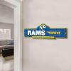 YouTheFan NFL 3D Street Sign, precision-crafted, ready-to-hang wall art, officially licensed and stylish addition for the ultimate team fan(Los Angeles Rams)