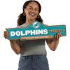 YouTheFan NFL 3D Street Sign, precision-crafted, ready-to-hang wall art, officially licensed and stylish addition for the ultimate team fan(Miami Dolphins)