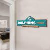 YouTheFan NFL 3D Street Sign, precision-crafted, ready-to-hang wall art, officially licensed and stylish addition for the ultimate team fan(Miami Dolphins)