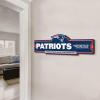 YouTheFan NFL 3D Street Sign, precision-crafted, ready-to-hang wall art, officially licensed and stylish addition for the ultimate team fan(New England Patriots)