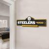 YouTheFan NFL 3D Street Sign, precision-crafted, ready-to-hang wall art, officially licensed and stylish addition for the ultimate team fan(Pittsburgh Steelers)