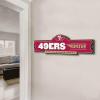 YouTheFan NFL 3D Street Sign, precision-crafted, ready-to-hang wall art, officially licensed and stylish addition for the ultimate team fan(San Francisco 49ers)