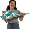 YouTheFan NFL 3D Wall Pennant, precision-crafted, unique shape made of multiple layers, ready-to-hang, officially licensed and stylish addition for ultimate team fan(Miami Dolphins)