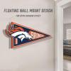 YouTheFan NFL 3D Wall Pennant, precision-crafted, unique shape made of multiple layers, ready-to-hang, officially licensed and stylish addition for ultimate team fan(Denver Broncos)
