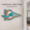 YouTheFan NFL 3D Wall Pennant, precision-crafted, unique shape made of multiple layers, ready-to-hang, officially licensed and stylish addition for ultimate team fan(Miami Dolphins)