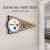 YouTheFan NFL 3D Wall Pennant, precision-crafted, unique shape made of multiple layers, ready-to-hang, officially licensed and stylish addition for ultimate team fan(Pittsburgh Steelers)