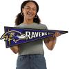 YouTheFan NFL 3D Wall Pennant, precision-crafted, unique shape made of multiple layers, ready-to-hang, officially licensed and stylish addition for ultimate team fan(Baltimore Ravens)