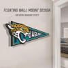 YouTheFan NFL 3D Wall Pennant, precision-crafted, unique shape made of multiple layers, ready-to-hang, officially licensed and stylish addition for ultimate team fan(Jacksonville Jaguars)