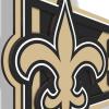 YouTheFan NFL 3D Wall Pennant, precision-crafted, unique shape made of multiple layers, ready-to-hang, officially licensed and stylish addition for ultimate team fan(New Orleans Saints)