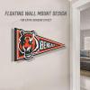 YouTheFan NFL 3D Wall Pennant, precision-crafted, unique shape made of multiple layers, ready-to-hang, officially licensed and stylish addition for ultimate team fan(Cincinnati Bengals)