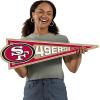 YouTheFan NFL 3D Wall Pennant, precision-crafted, unique shape made of multiple layers, ready-to-hang, officially licensed and stylish addition for ultimate team fan(San Francisco 49ers)