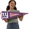 YouTheFan NFL 3D Wall Pennant, precision-crafted, unique shape made of multiple layers, ready-to-hang, officially licensed and stylish addition for ultimate team fan(New York Giants)