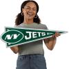 YouTheFan NFL 3D Wall Pennant, precision-crafted, unique shape made of multiple layers, ready-to-hang, officially licensed and stylish addition for ultimate team fan(New York Jets)