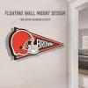 YouTheFan NFL 3D Wall Pennant, precision-crafted, unique shape made of multiple layers, ready-to-hang, officially licensed and stylish addition for ultimate team fan(Cleveland Browns)