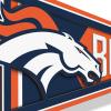 YouTheFan NFL 3D Wall Pennant, precision-crafted, unique shape made of multiple layers, ready-to-hang, officially licensed and stylish addition for ultimate team fan(Denver Broncos)