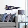 YouTheFan NFL 3D Wall Pennant, precision-crafted, unique shape made of multiple layers, ready-to-hang, officially licensed and stylish addition for ultimate team fan(Baltimore Ravens)