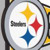 YouTheFan NFL 3D Wall Pennant, precision-crafted, unique shape made of multiple layers, ready-to-hang, officially licensed and stylish addition for ultimate team fan(Pittsburgh Steelers)