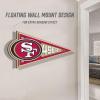 YouTheFan NFL 3D Wall Pennant, precision-crafted, unique shape made of multiple layers, ready-to-hang, officially licensed and stylish addition for ultimate team fan(San Francisco 49ers)