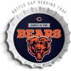 YouTheFan Officially-Licensed NFL Bottlecap Serving Tray – 13” x 13” – Bottle Cap Shaped Tray – 100% Melamine, Dishwasher Safe, BPA Free – Great Fan Gift(Chicago Bears)
