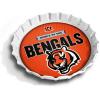 YouTheFan Officially-Licensed NFL Bottlecap Serving Tray – 13” x 13” – Bottle Cap Shaped Tray – 100% Melamine, Dishwasher Safe, BPA Free – Great Fan Gift(Cincinnati Bengals)