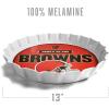 YouTheFan Officially-Licensed NFL Bottlecap Serving Tray – 13” x 13” – Bottle Cap Shaped Tray – 100% Melamine, Dishwasher Safe, BPA Free – Great Fan Gift(Cleveland Browns)