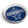 YouTheFan Officially-Licensed NFL Bottlecap Serving Tray – 13” x 13” – Bottle Cap Shaped Tray – 100% Melamine, Dishwasher Safe, BPA Free – Great Fan Gift(Dallas Cowboys)